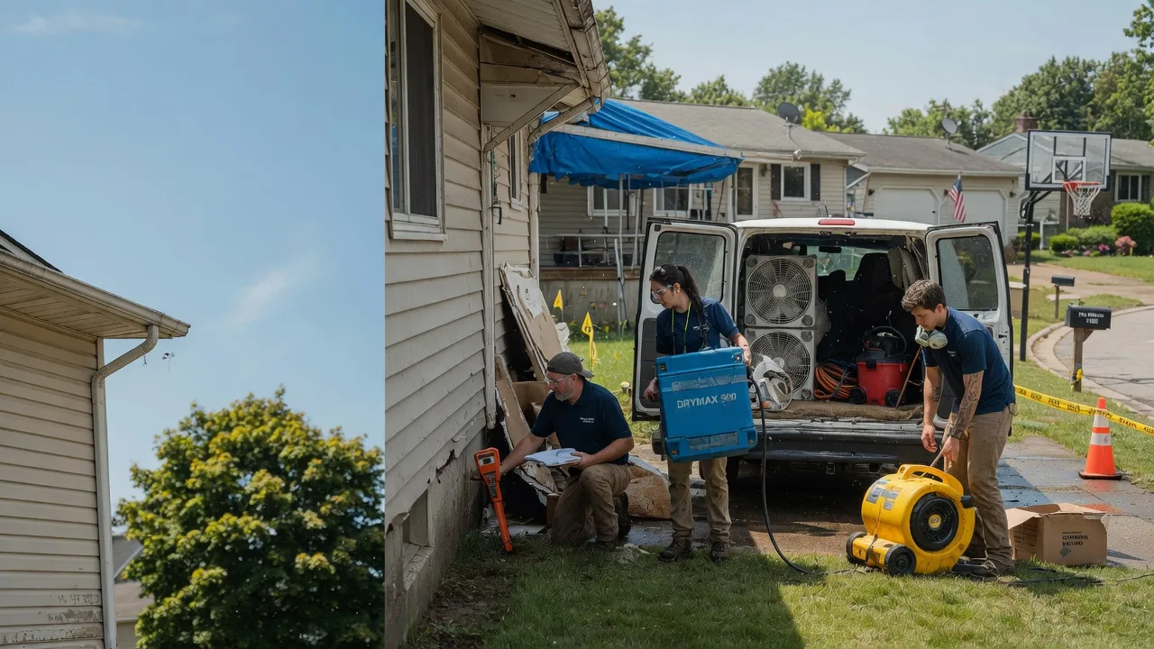 Ceiling Leak Cleanup in Holcombe, WI near me